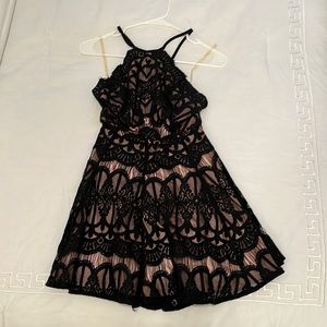 Black lace dress